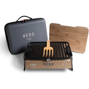 Fire & Flavor Hero Charcoal Grilling System for $74