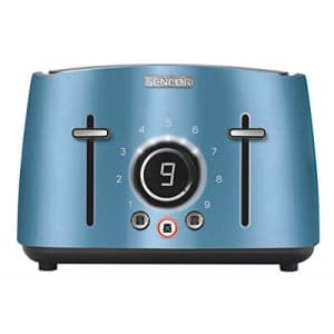 Sencor STS6072BL Premium Metallic 4-slot High Lift Toaster with Digital Button and Toaster Rack, for $104