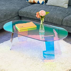 Acrylic Iridescent Coffee Table for $150