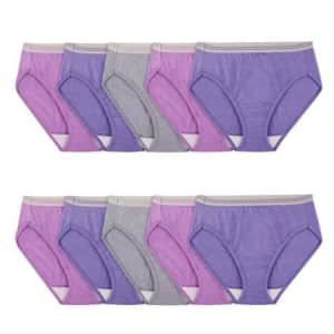 Fruit of the Loom Women's Underwear 10-Pack for $10