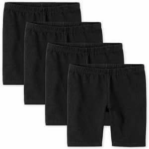 The Children's Place Girls Mix and Match Bike Shorts, Black 4 Pack, X-Small for $26