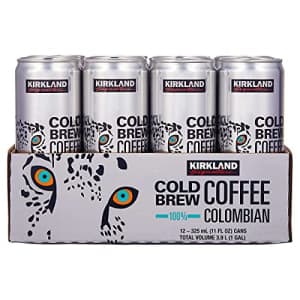 KIRKLAND SIGNATURE Signature Cold Brew Colombian Coffee 12 Cans /11 Fl Ounce Net Wt 132 Fl Ounce for $33