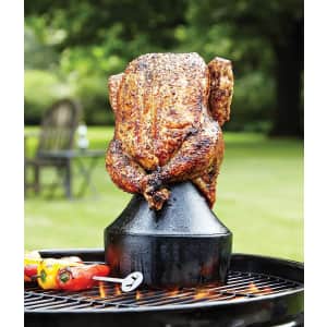 Outset Cast-Iron Beer Can Chicken Holder & Flavor Infuser for $25