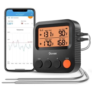 Govee Bluetooth Dual Probe Digital Meat Thermometer for $13 Govee Bluetooth Dual Probe Digital Meat Thermometer for $13