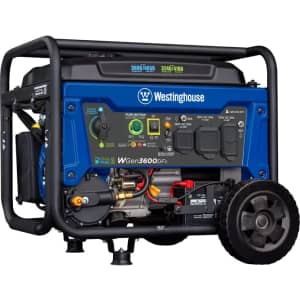 Westinghouse 4,650W Dual Fuel Portable Generator w/ Remote Electric Start for $297 Westinghouse 4,650W Dual Fuel Portable Generator w/ Remote Electric Start for $297