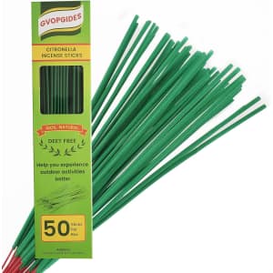 Citronella Incense Sticks 50-Pack for $8