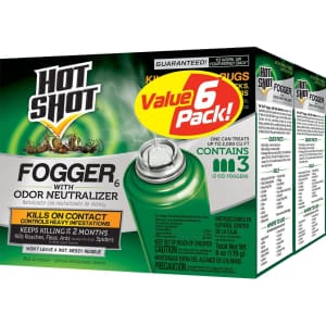 Hot Shot Tools Fogger Insect Killer 6-Pack for $16 Hot Shot Tools Fogger Insect Killer 6-Pack for $16