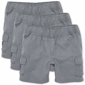 The Children's Place Baby Boys and Toddler Boys Pull On Cargo Shorts, Storm, 2T for $15