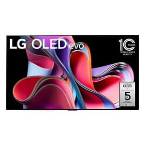 LG G3 Series 65-Inch Class OLED evo 4K Processor Smart Flat Screen TV for Gaming with Magic Remote for $2,597