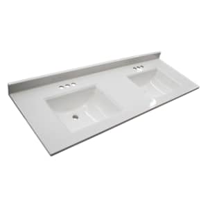 Design House Camilla 61" Cultured Marble Double Vanity Top for $285