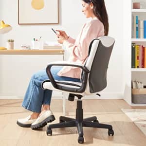 Amazon Basics Office Computer Task Desk Chair with Padded Armrests, Mid-Back, Adjustable, 360 for $64