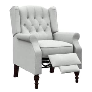 StyleWell Waybrook Tufted Wingback Pushback Recliner for $257