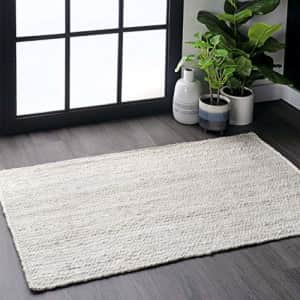 nuLOOM Rigo Hand Woven Jute Accent Rug, 2' 3" x 4', Off-white for $29 nuLOOM Rigo Hand Woven Jute Accent Rug, 2' 3" x 4', Off-white for $29