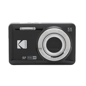 Kodak PIXPRO Friendly Zoom FZ55-BK 16MP Digital Camera with 5X Optical Zoom 28mm Wide Angle and for $160