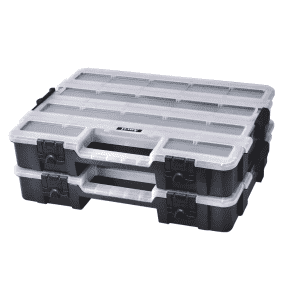 Anvil 17-Compartment Interlocking Parts Organizer 2-Pack for $7