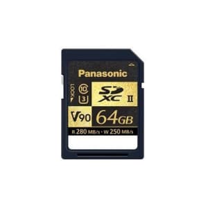 Panasonic 64GB V90 Class SDXC Card for EVA1 for $130