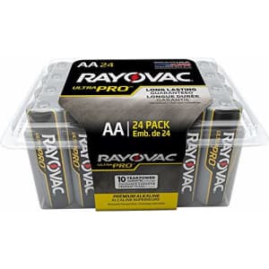 Rayovac Batteries ALAA-24F Ultra Pro AA Alkaline Batteries, AA (Pack of 96), Original Version for $36