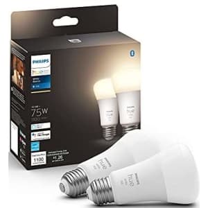 Philips Hue A19 Smart Bulb 4-Pack for $47 Philips Hue A19 Smart Bulb 4-Pack for $47