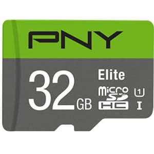 PNY 32GB Elite Class 10 U1 microSDHC Flash Memory Card - 100MB/s Read, Class 10, U1, Full HD, for $7
