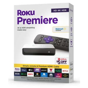 Roku Premier 4K HDR Streaming Player for $16