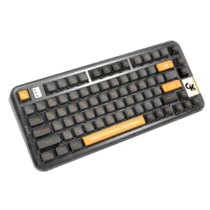 Gamakay GK75 Transparent Mechanical Keyboard for $73