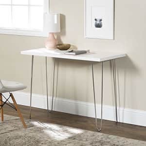 Walker Edison Furniture Company Mid Century Modern Hairpin Wood Laptop Computer Writing Desk Home for $185