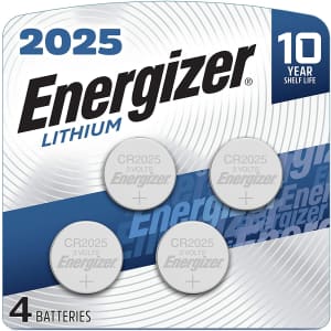 Energizer Lithium Coin Cell Battery 4-Pack for $7
