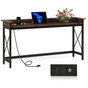 Turrella 70.9" Sofa Console Table w/ Outlets & USB Ports for $105