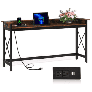 Turrella 70.9" Sofa Console Table w/ Outlets & USB Ports for $105 Turrella 70.9" Sofa Console Table w/ Outlets & USB Ports for $105