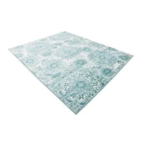Unique Loom Sofia Traditional Area Rug, 8' 0 x 10' 0, Turquoise for $162 Unique Loom Sofia Traditional Area Rug, 8' 0 x 10' 0, Turquoise for $162