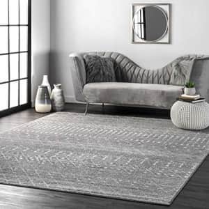 nuLOOM Moroccan Blythe Runner Rug, 2' 6" x 18', Dark Grey for $85