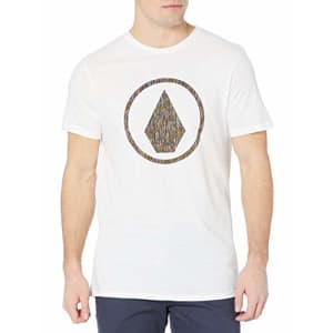 Volcom Men's Infillion Short Sleeve Tee Shirt, White, Large for $25 Volcom Men's Infillion Short Sleeve Tee Shirt, White, Large for $25