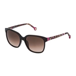 CH Carolina Herrera SHE687 SHE/687 0G73 Shiny Clear Brown Square Sunglasses 54mm for $66