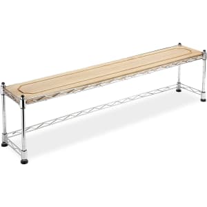 Whitmor Supreme Wood & Chrome Sink Shelf for $39