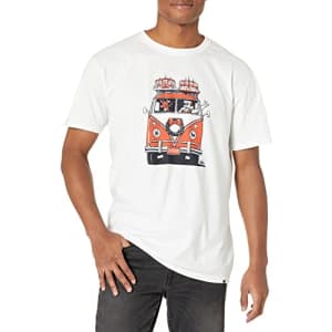 Quiksilver Men's Xmas Cruisin with The Man Short Sleeve Tee Shirt, White, X-Large for $30