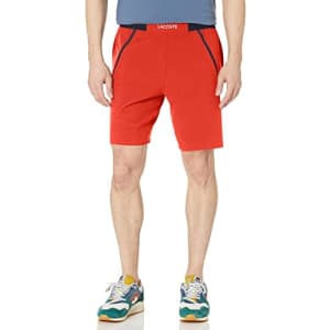 Lacoste Men's Regular Fit Tournament Shorts, Corrida, XX-Large for $28