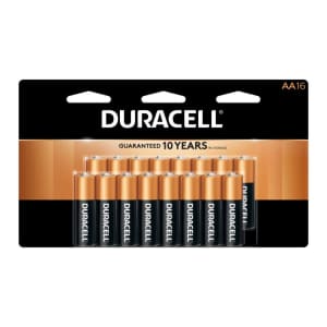 Duracell Coppertop Alkaline AA Batteries 16-Pack for $16 + 100% back in Rewards Duracell Coppertop Alkaline AA Batteries 16-Pack for $16 + 100% back in Rewards
