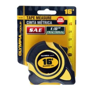 Olympia Tools Tape Measure SAE, 43-232, 16 Feet for $10 Olympia Tools Tape Measure SAE, 43-232, 16 Feet for $10