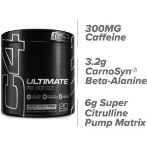 Cellucor C4 Ultimate Pre Workout Powder Arctic Snow Cone - Sugar Free Preworkout Energy Supplement for Men & for $28
