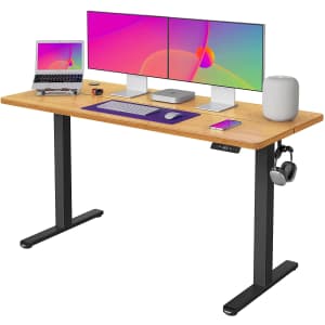 Fezibo 55" Adjustable Height Electric Standing Desk for $160