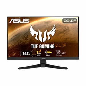 ASUS TUF Gaming 23.8 1080P Monitor (VG249Q1A) - Full HD, IPS, 165Hz (Supports 144Hz), 1ms, Extreme for $199
