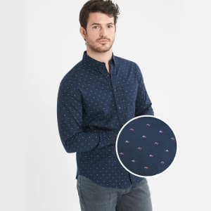 Banana Republic Factory Men's Slim-Fit Organic Cotton Shirt for $19 Banana Republic Factory Men's Slim-Fit Organic Cotton Shirt for $19