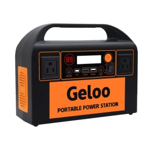Geloo 300W 299Wh Portable Power Station for $130