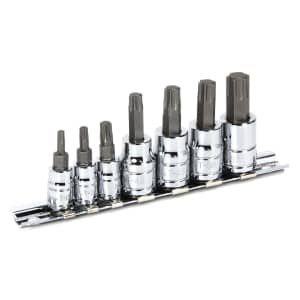 Powerbuilt 7-Piece Torx Bit Socket Set for $9