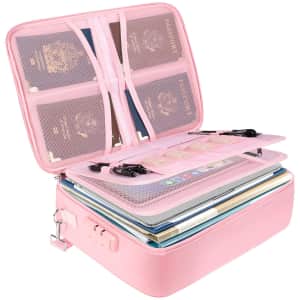 Baleine Fireproof Document Box with Lock for $21