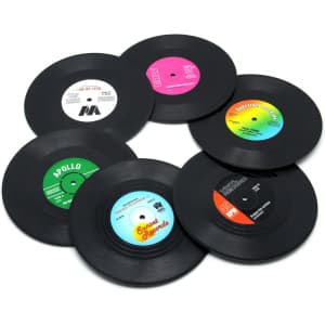 DuoMuo Vinyl Record Drink Coasters 6-Pack for $7 DuoMuo Vinyl Record Drink Coasters 6-Pack for $7