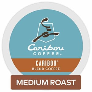 Caribou Coffee Caribou Blend, Single-Serve Keurig K-Cup Pods, Medium Roast Coffee, 72 Count for $45
