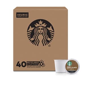 Starbucks Medium Roast K-Cup Coffee Pods Pike Place for Keurig Brewers 1 box (40 pods) for $30