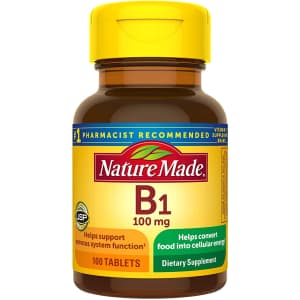 Nature Made Vitamin B1 100 mg Tablets 100-Count Bottle for $8
