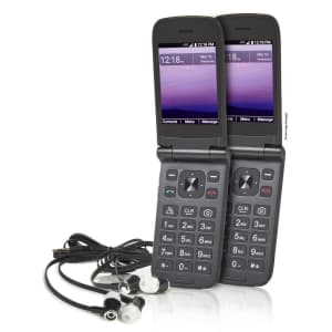 Orbic Journey V 8GB Prepaid Phone for Tracfone 2-Pack w/ 1 Year of Service for $50